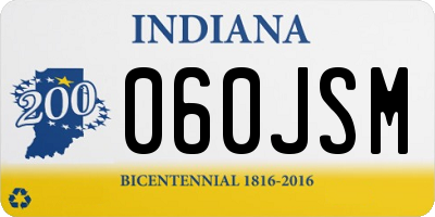 IN license plate 060JSM