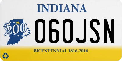 IN license plate 060JSN