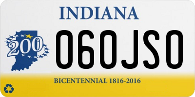 IN license plate 060JSO