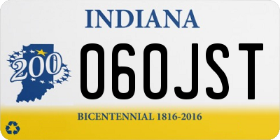 IN license plate 060JST