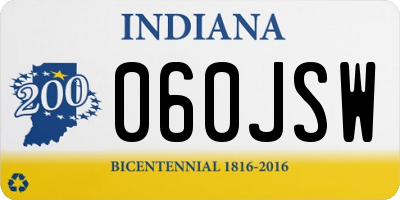 IN license plate 060JSW