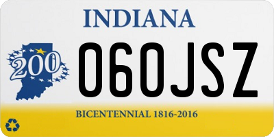 IN license plate 060JSZ