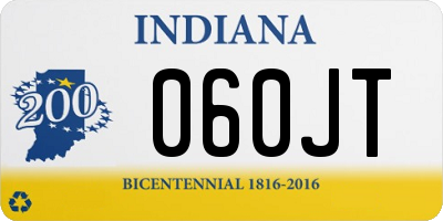IN license plate 060JT