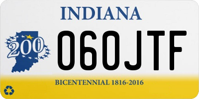 IN license plate 060JTF