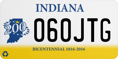 IN license plate 060JTG
