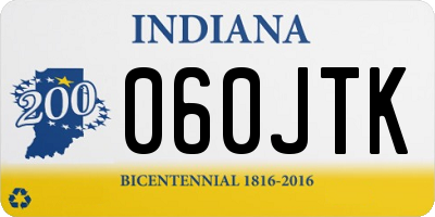 IN license plate 060JTK