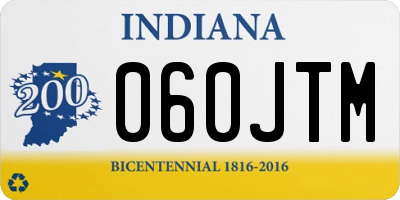 IN license plate 060JTM