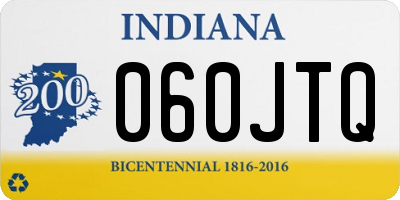 IN license plate 060JTQ
