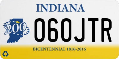 IN license plate 060JTR
