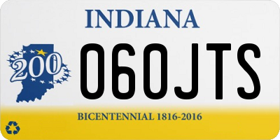 IN license plate 060JTS