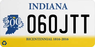 IN license plate 060JTT