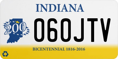 IN license plate 060JTV