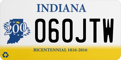 IN license plate 060JTW