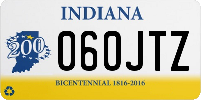 IN license plate 060JTZ