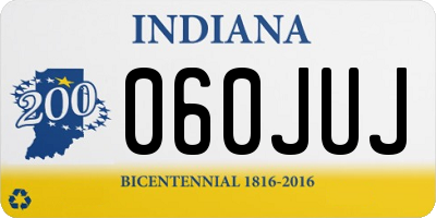 IN license plate 060JUJ