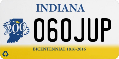 IN license plate 060JUP