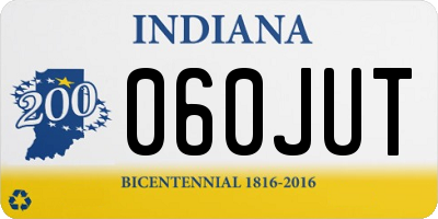 IN license plate 060JUT