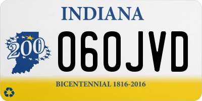 IN license plate 060JVD