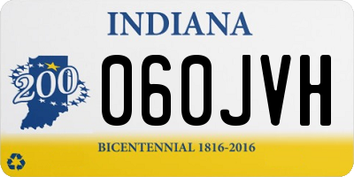 IN license plate 060JVH