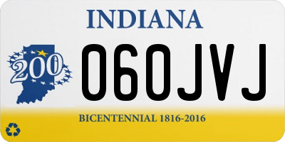 IN license plate 060JVJ