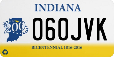 IN license plate 060JVK