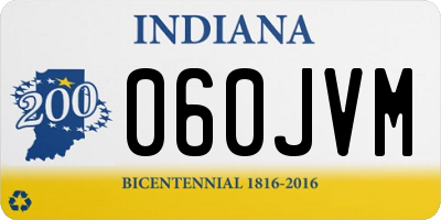 IN license plate 060JVM