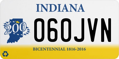 IN license plate 060JVN