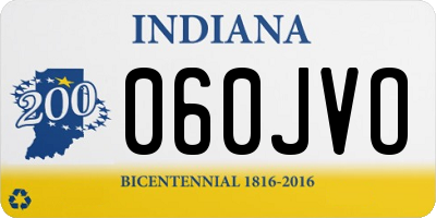 IN license plate 060JVO