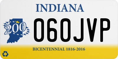 IN license plate 060JVP