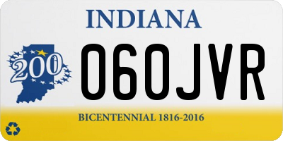 IN license plate 060JVR