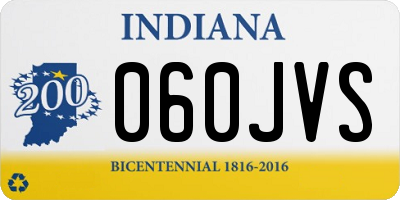 IN license plate 060JVS