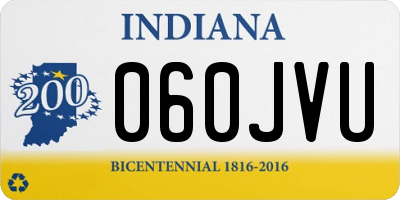 IN license plate 060JVU