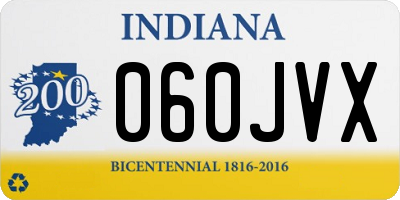 IN license plate 060JVX