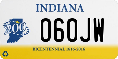 IN license plate 060JW