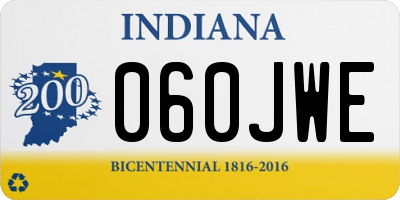 IN license plate 060JWE