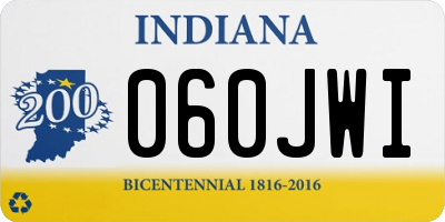 IN license plate 060JWI
