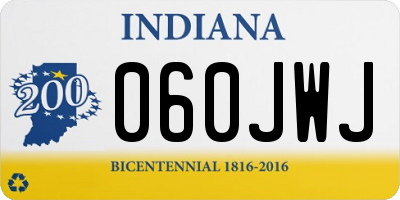 IN license plate 060JWJ
