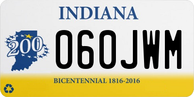 IN license plate 060JWM