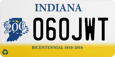 IN license plate 060JWT