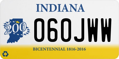 IN license plate 060JWW