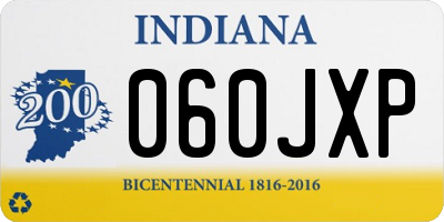 IN license plate 060JXP
