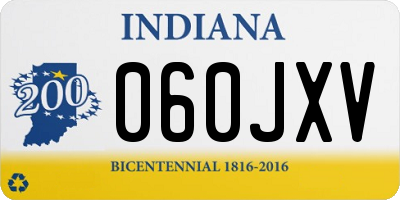 IN license plate 060JXV