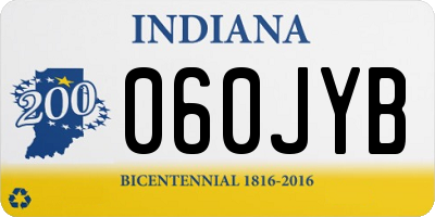 IN license plate 060JYB