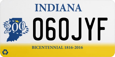 IN license plate 060JYF