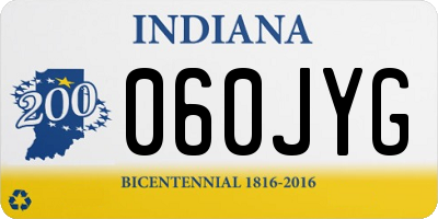 IN license plate 060JYG