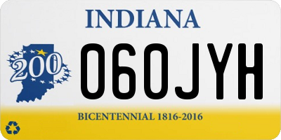 IN license plate 060JYH