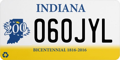 IN license plate 060JYL