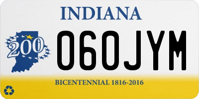 IN license plate 060JYM