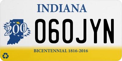 IN license plate 060JYN