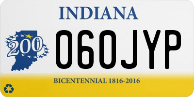IN license plate 060JYP